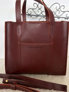 Portland Leather Brown/Cognac Leather Tote